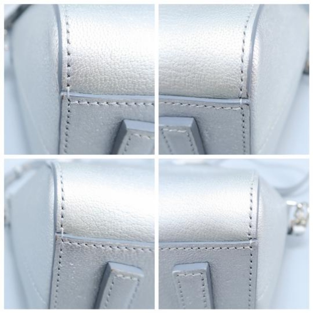 SOLD Givenchy Antigona Mini Silver Crossbody Bag - Picture 2 of 8